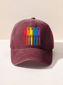 Soyez gentil langue des signes gentillesse fierté arc-en-ciel imprimé chapeau 