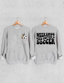 Sweat-shirt de football au café glacé du week-end