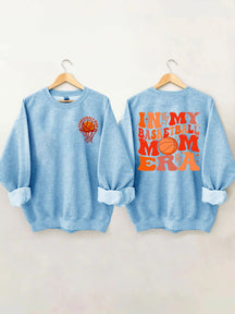 Sweat-shirt Dans mon ère de maman de basket-ball