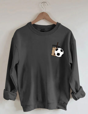 Sweat-shirt de football au café glacé du week-end