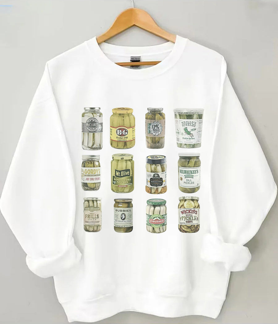 Sweatshirt mit eingemachten Gurken 
