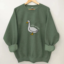 Sweatshirt mit Silly Goose-Print 