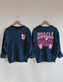 Sweat-shirt de couverture de pompe de maman musculaire