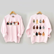 Sweat-shirt Love Chickens 