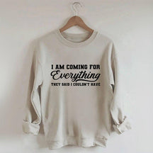 Je viens pour tout sweat-shirt