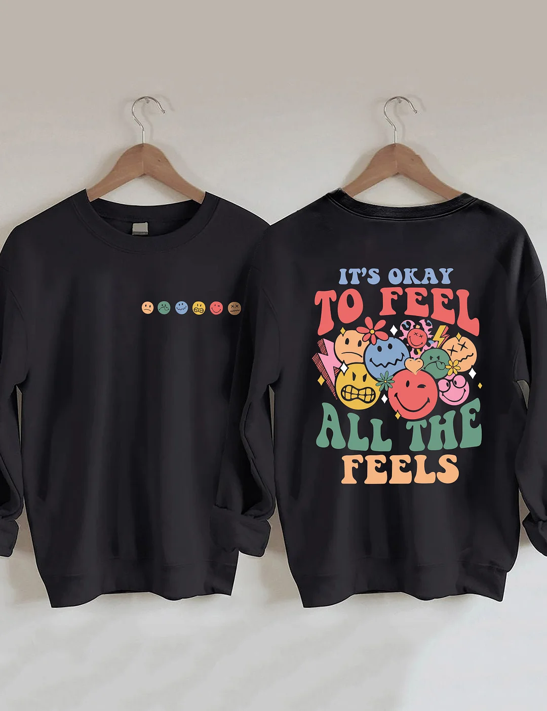 Sweat-shirt C'est bon de ressentir toutes les sensations