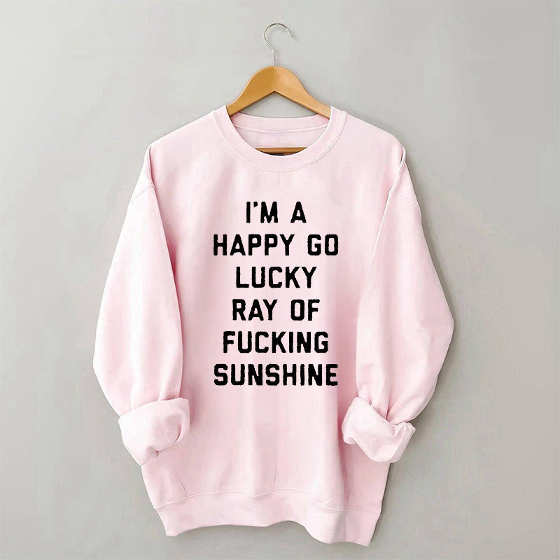 Funny Letter Print Casual Sweatshirt