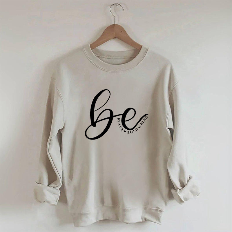Sweat-shirt imprimé lettre de gentillesse