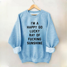 Funny Letter Print Casual Sweatshirt