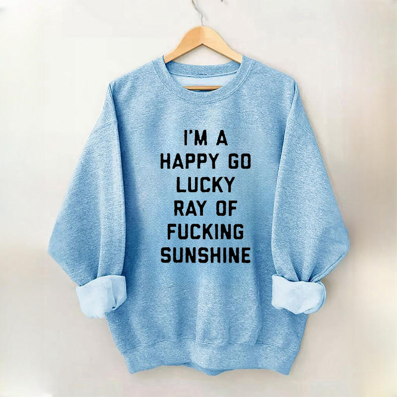 Funny Letter Print Casual Sweatshirt