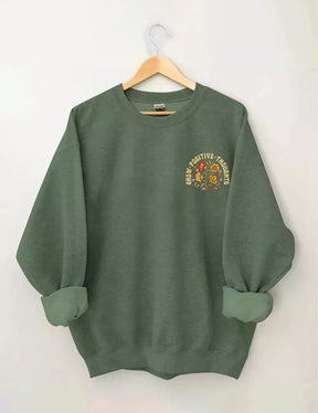 Cultivez des pensées positives Sweat-shirt Vintage Wildflowers