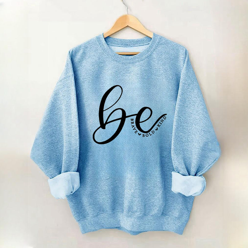 Sweat-shirt imprimé lettre de gentillesse