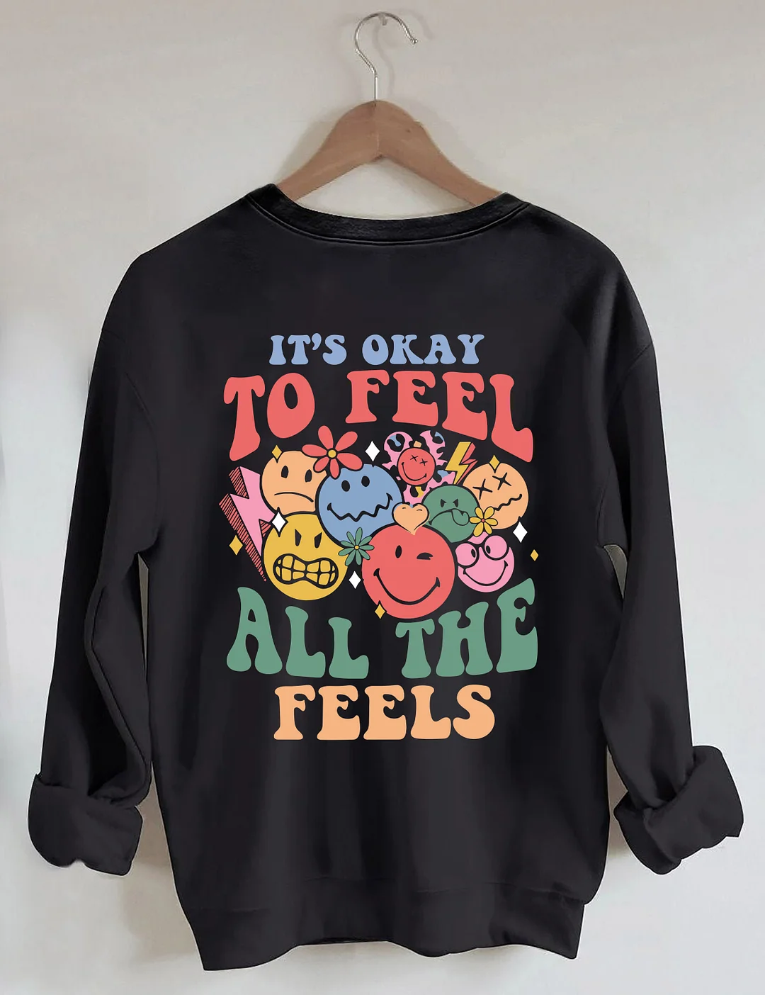 Sweat-shirt C'est bon de ressentir toutes les sensations