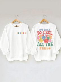 Sweat-shirt C'est bon de ressentir toutes les sensations