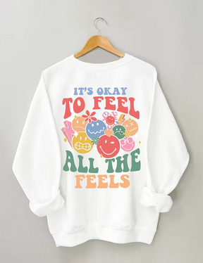 Sweat-shirt C'est bon de ressentir toutes les sensations