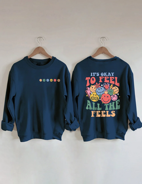 Sweat-shirt C'est bon de ressentir toutes les sensations