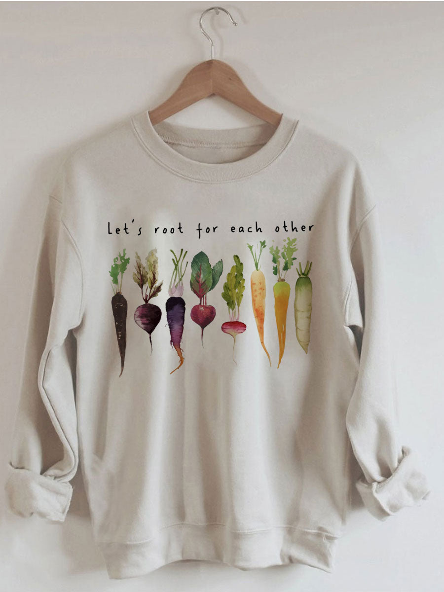 Lasst uns füreinander anfeuern Sweatshirt 