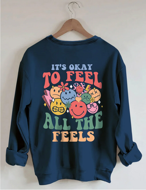 Sweat-shirt C'est bon de ressentir toutes les sensations