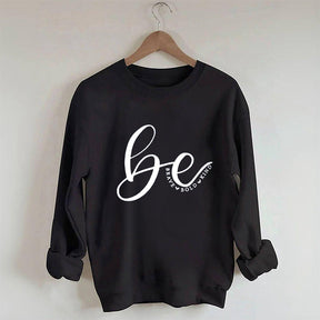 Sweat-shirt imprimé lettre de gentillesse