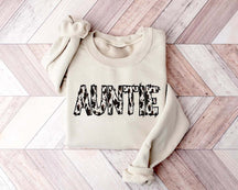Buffalo Plaid Tante Print Sweatshirt