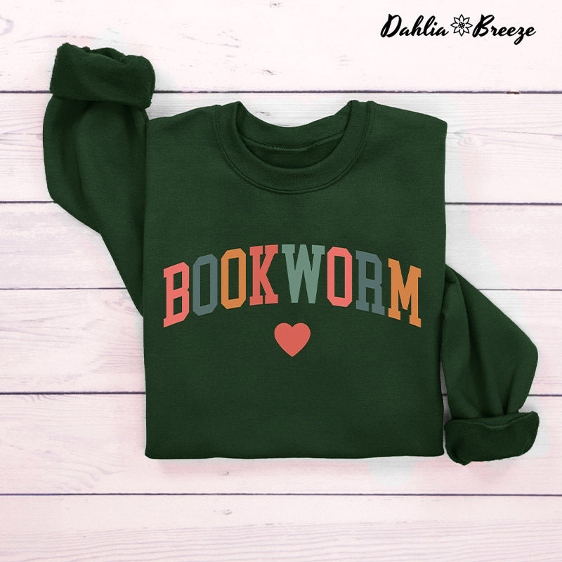 Bookworm Mignon Enseignant Livres Amant Sweatshirt