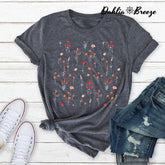 T-shirt Fleurs Sauvages Cadeau Meilleur Ami