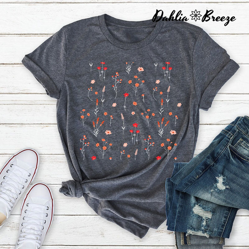 Best Friend Gift Wild Flowers T-shirt