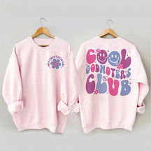 Sweat-shirt Cool Godmothers Club avec sourire fleuri