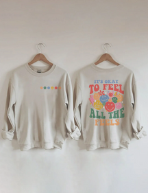 Sweat-shirt C'est bon de ressentir toutes les sensations