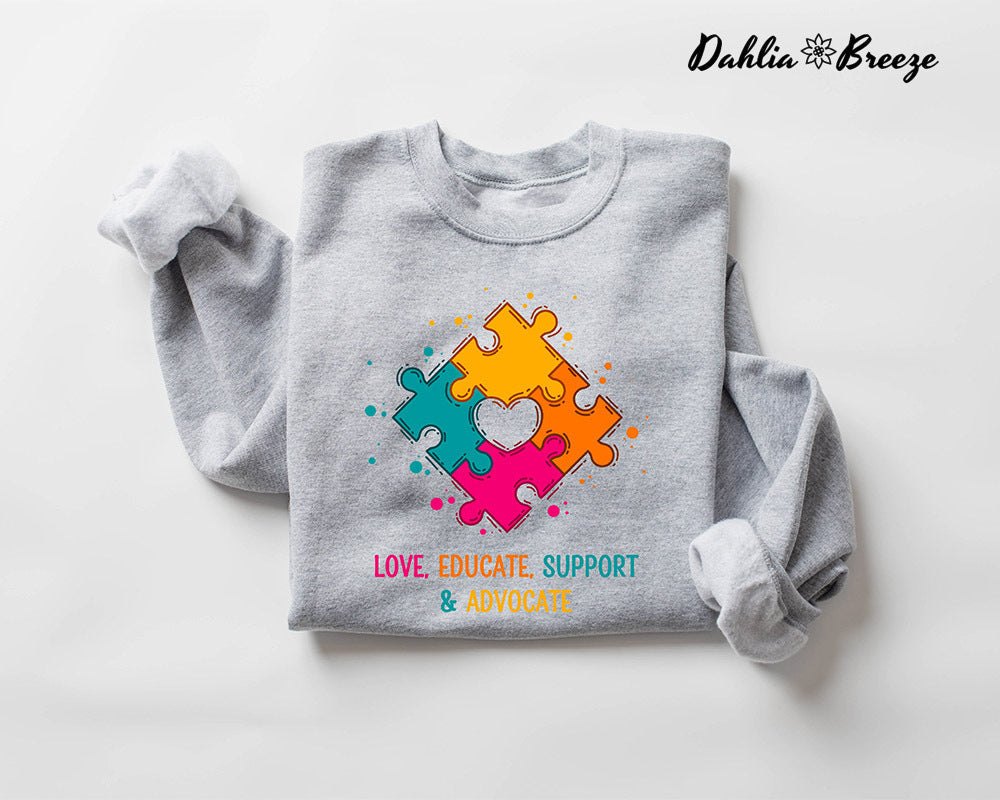 Sweat-shirt mignon pour professeur d'autisme