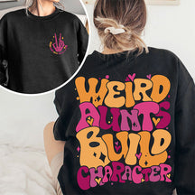 Sweat-shirt de personnage de construction de tante étrange