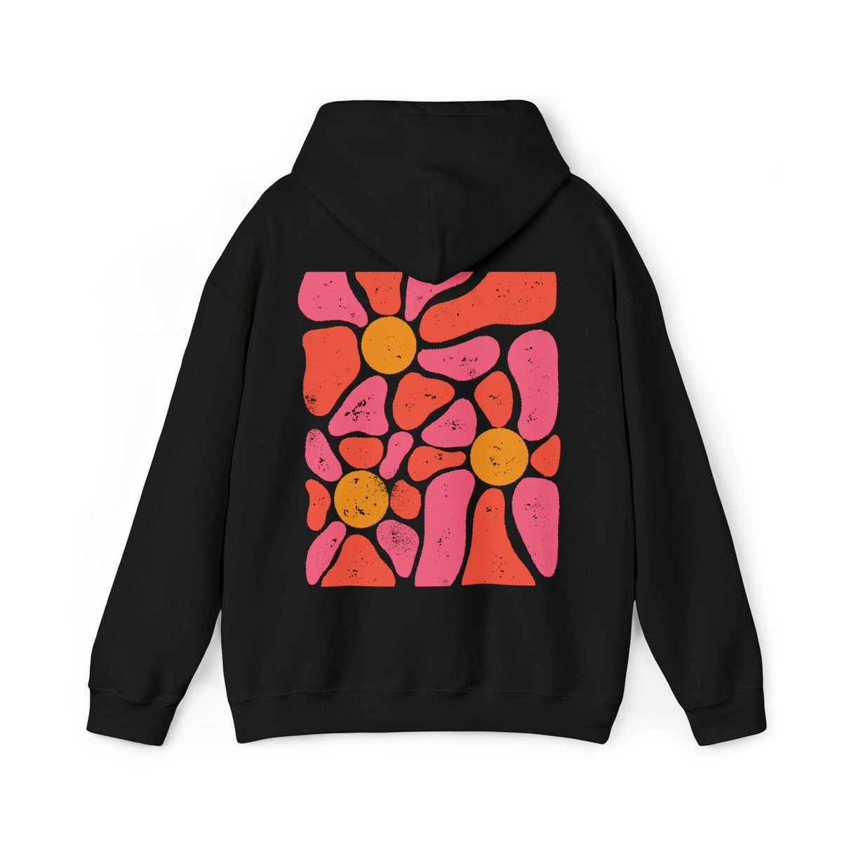 Retro botanischer Wildblumen-Hoodie