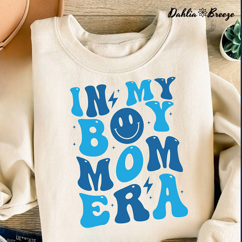 Sweat-shirt drôle de maman dans mon ère de maman de garçon