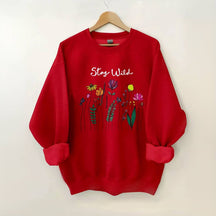Sweat-shirt à fleurs sauvages Stay Wild