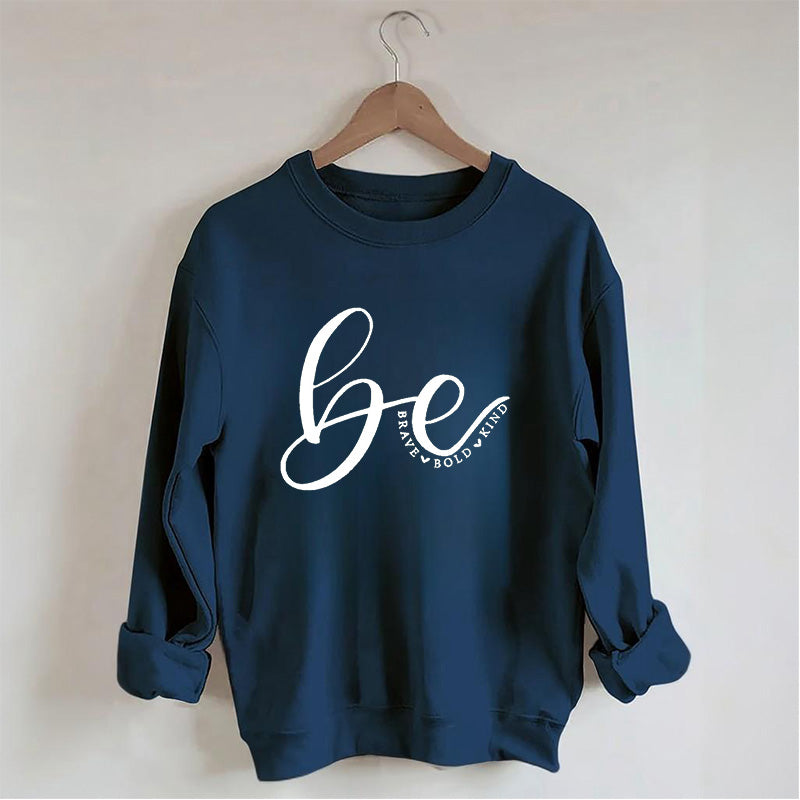 Sweat-shirt imprimé lettre de gentillesse