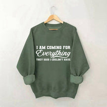 Je viens pour tout sweat-shirt