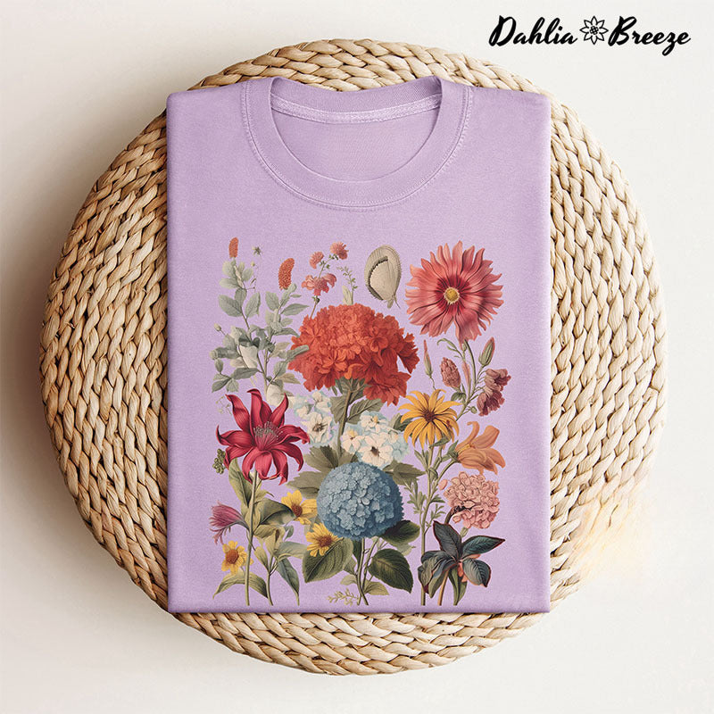 T-shirt Boho Wildflowers Cottagecore