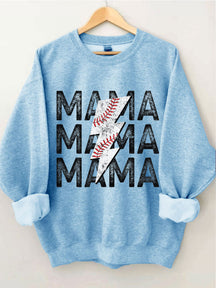 Sweat-shirt maman baseball