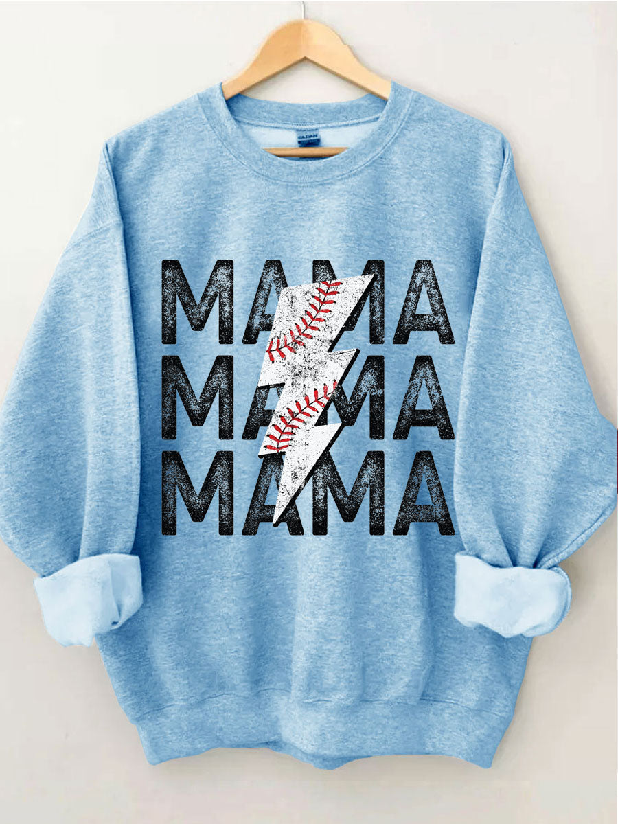 Sweat-shirt maman baseball