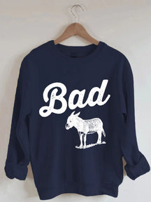 Sweat-shirt mauvais âne 