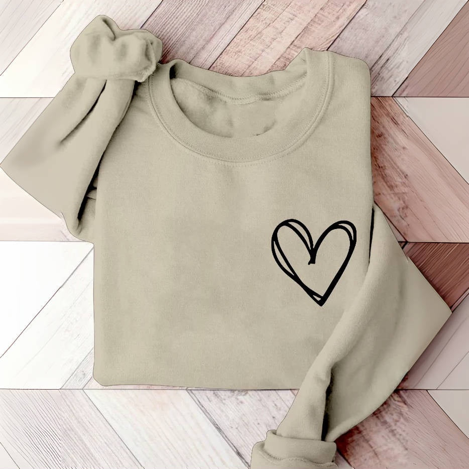 Sweatshirt mit Aufdruck „Valentine Heart“ zum Valentinstag
