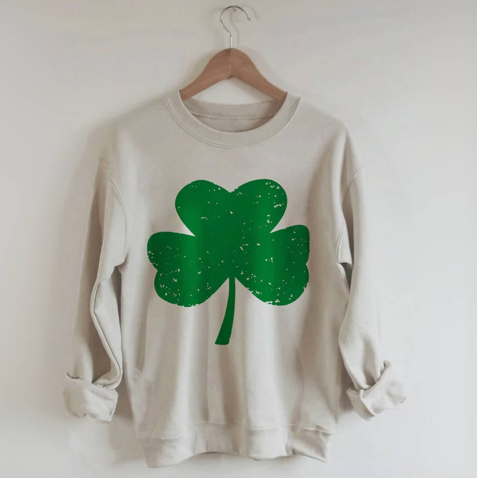 St. Patrick's Day Kleeblatt-Sweatshirt
