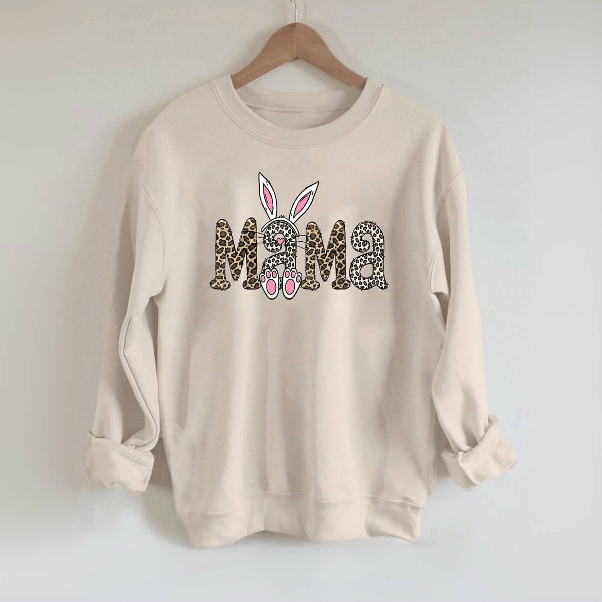 Sweat-shirt Maman Léopard Lapin