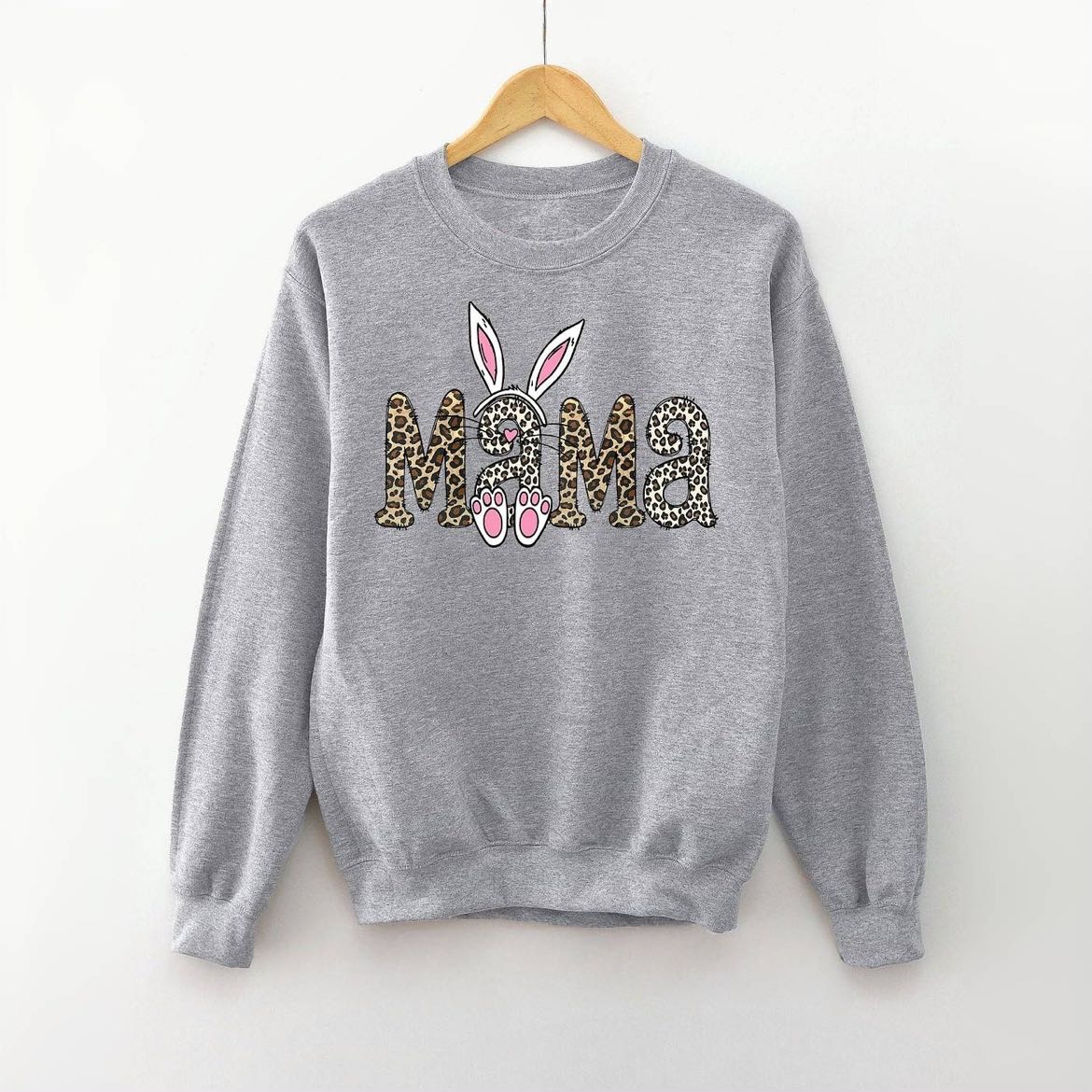 Sweat-shirt Maman Léopard Lapin