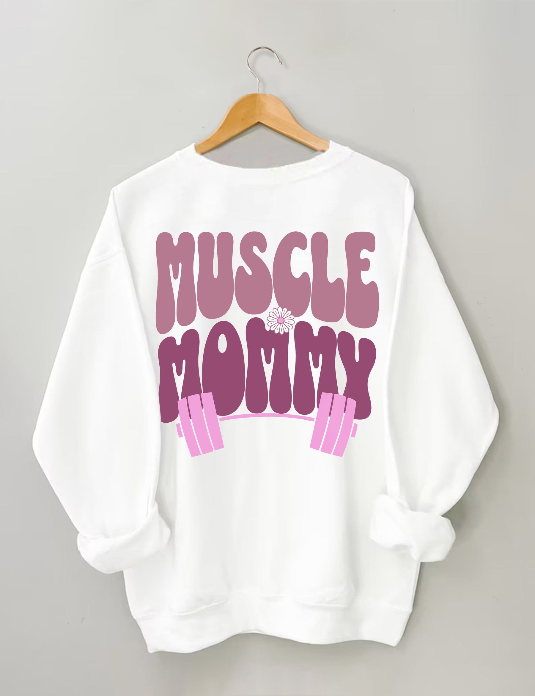 Sweat-shirt de couverture de pompe de maman musculaire