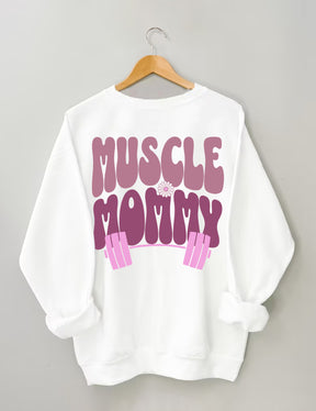 Sweat-shirt de couverture de pompe de maman musculaire