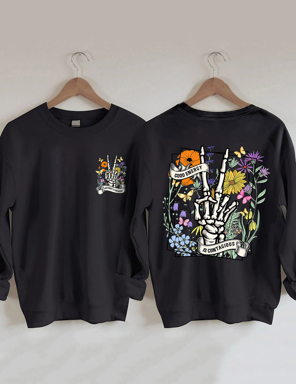 La bonne énergie est un sweat-shirt contagieux