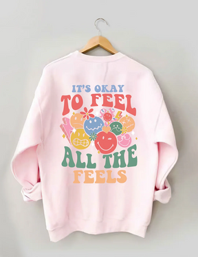 Sweat-shirt C'est bon de ressentir toutes les sensations
