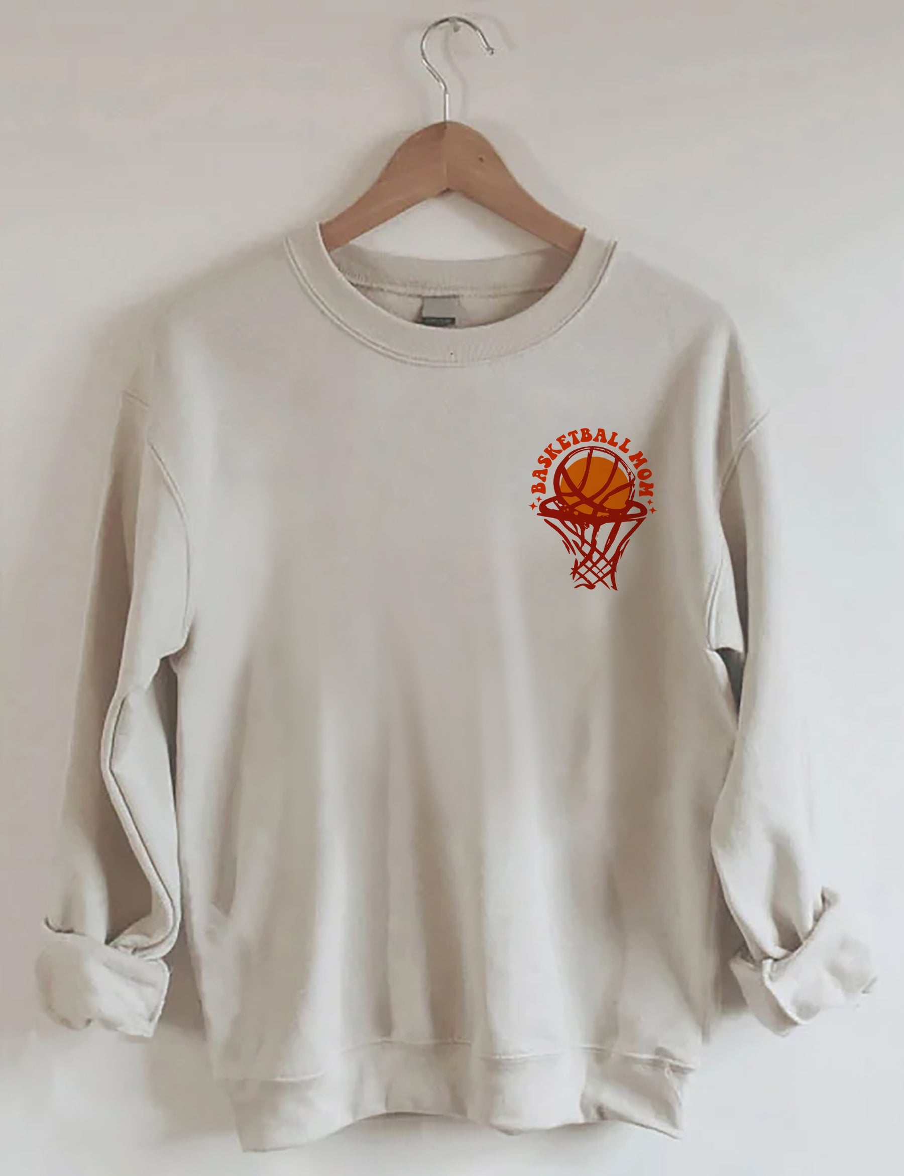 Sweat-shirt Dans mon ère de maman de basket-ball