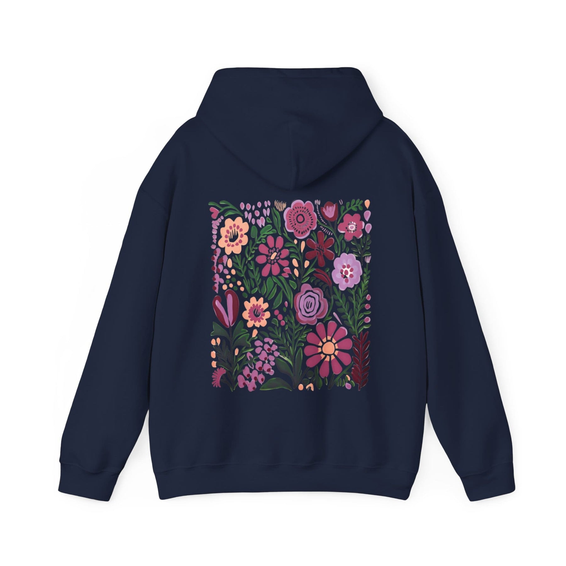 Sweat à capuche imprimé nature fleurs sauvages